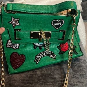 Green Leather Shoulder Bag